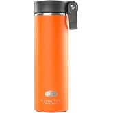 GSI Outdoors Microlite 720 Twist | Insulated, Stainless Steel Vacuum Bottle for Travel, Camping, Backpacking, Hiking and Commuting - Orangeade - 720mL