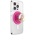 PopSockets Round Phone Grip Compatible with MagSafe, Adapter Ring Included, Phone Holder, Wireless Charging Compatible - Carousel Pony