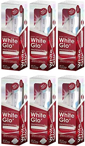 White Glo Professional Choice Whitening Toothpaste 6 Pack 150 gr