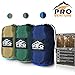 Proventure Single Camping Hammock - Lightweight and Compact - for Backpacking, The Beach, Back Yard, Travel, or Any Adventure! - Free 6.5ft Tree Straps (Dark Blue/Blue)