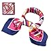 b.m.c BMC 6 pc Womens Large Size Mixed Color Design Soft Wrap Scarf Accessories - Set 1: Linear Designs