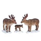 2006 Reindeer Set of 3 Christmas Village Figurines
