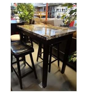 Amazon.com - Pub Table Set 3 Piece Bar Stools Dining ...