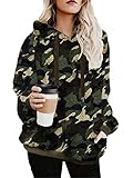 onlypuff Sherpa Pullover Hoodies for Women Fleece