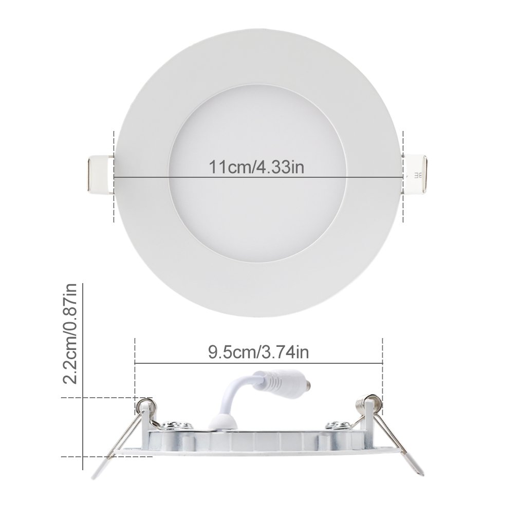 LED Recessed Lighting Retrofit 7inch 18 Watt 4500K Neutral White Ultra