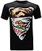 California Republic (White Bandana) Men's T-Shirt - (Large) - Premium Black