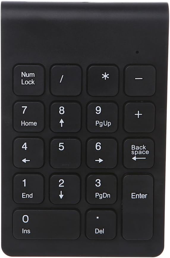 JENOR Portable 2.4G Wireless Digital Keyboard USB Number Pad 18 Keys Numeric Keypad
