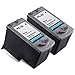 Printronic Remanufactured Ink Cartridge Replacement For Canon PG-30 1899B002 Black Ink Cartridge 2PK PIXMA iP1800 MP140 MX310