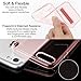 iPhone 7 Plus Case,[PC Kickstand] Slim Drop Protection Clear TPU Premium Protective Case Bumper for Apple iPhone 7 Plus 5.5 Inch (2016) (Clear/Pink)