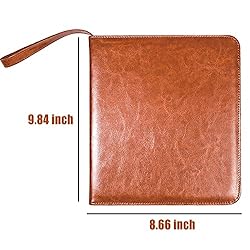 Portable Zippered Key Case, Leather Key Organizer