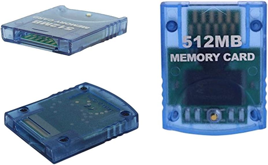 Mekela Memory Card 512MB (8192 Blocks),Compatible for Wii Gamecube Game Cube NGC GC (Blue): Computers & Accessories