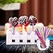 4pcs Silicone chocolate Lollipop Mold + 30pcs Colorful Lollipop Sticks,Candy Making Mold,Chocolate Mold, Ice Soap Molds