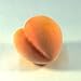 6pc Artificial Peach Large - Plastic Decorative Peaches Pink Fruit - Six Pieces