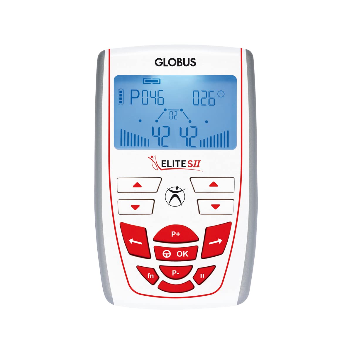 Globus | Elite SII, 2-Channel Electrostimulator, 100 Programs for Every Treatment Need, Fitness, Body Shape, Beauty, Health and Wellbeing