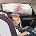 Premium Rear Window Sun Shade Plus Two (2) ShadeSox Universal Fit Car Window Baby Sun Shades! | Universal Baby Sun Shade Travel Kit Bundle (3 Piece) for Cars and SUV's | Travel eBook Included!
