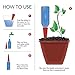 Modern Innovations Terracotta Plant Watering Stakes for Home and Vacation Plant Watering, Set of 4thumb 4