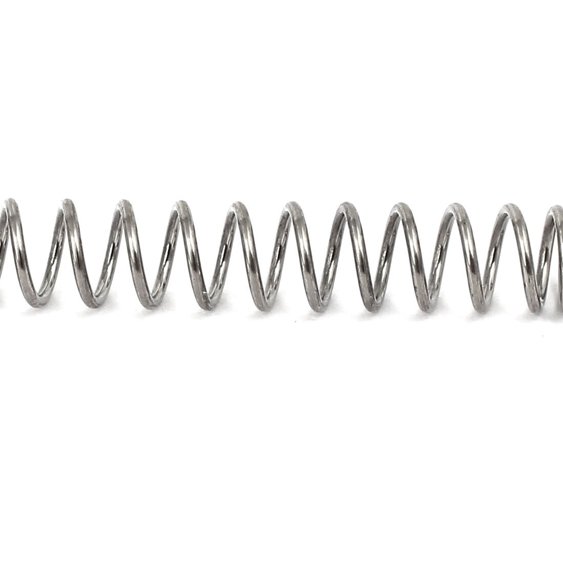 sourcingmap Compression Spring,304 Stainless Steel,5mm OD,0.6mm Wire Size,30mm Free Length,Silver Tone,10Pcs - Image 3