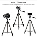 Phone Tripod, Eocean 50 inch Tripod for Cellphone, Tripod for Gopro and Camera with Wireless Remote and Universal Clip, Compatible with iPhone Xs/Xr/Xs MaX/X/8/Galaxy Note 9/S9/Google