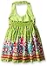 Blueberi Boulevard Baby Girls' Floral Border Halter Sundress