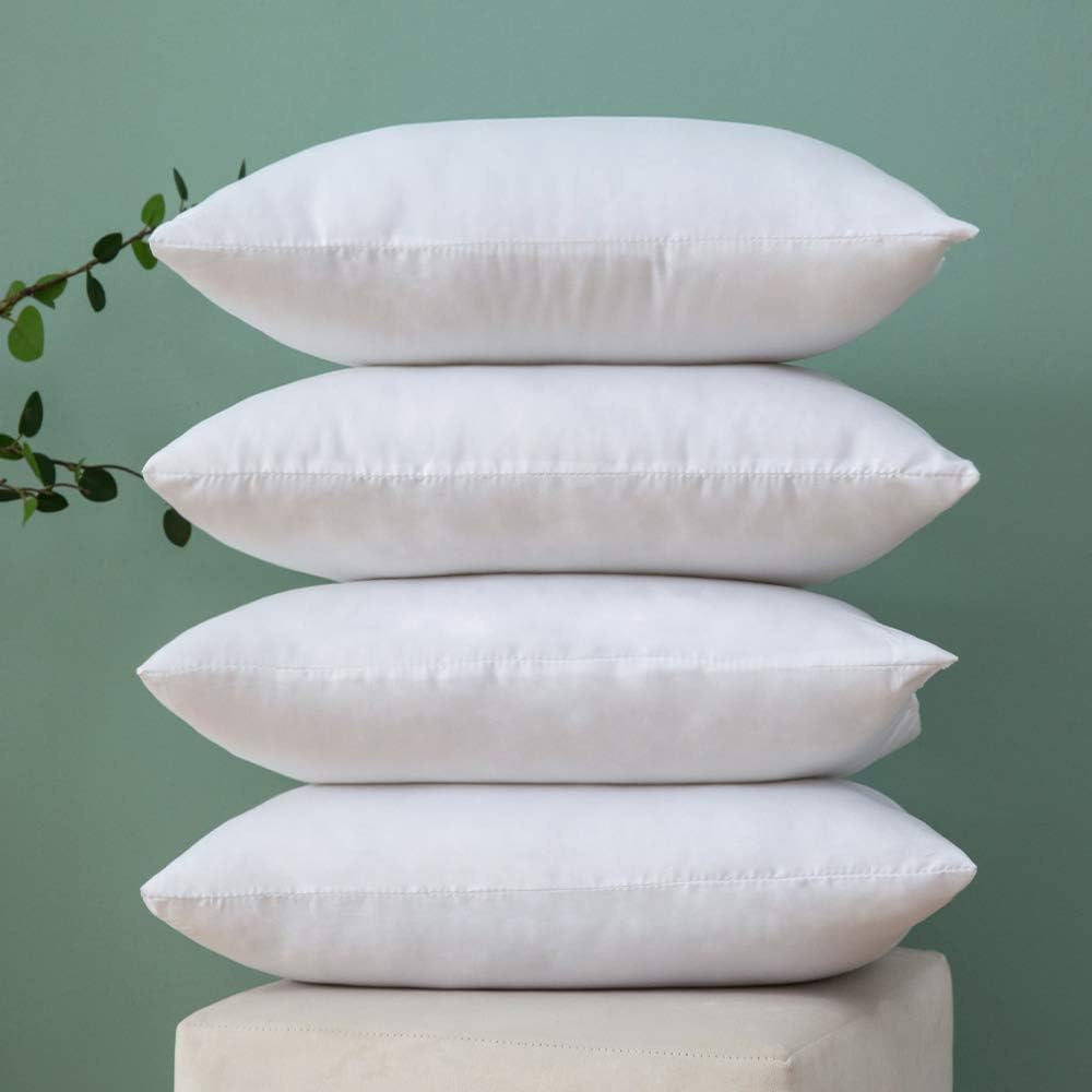 MIULEE Throw Pillow Insert Hypoallergenic Premium Pillow Stuffer Sham Rectangle for Decorative Cushion Bed Couch Sofa 12x20 Inch: Home & Kitchen