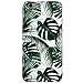 DICHEER iPhone 6 Case,iPhone 6s Case,Cute Green Palm Leaves for Women Girls Slim Fit Thin Clear Bumper Glossy TPU Soft Rubber Silicon Cover Best Protective Phone Case for iPhone 6 iPhone 6s