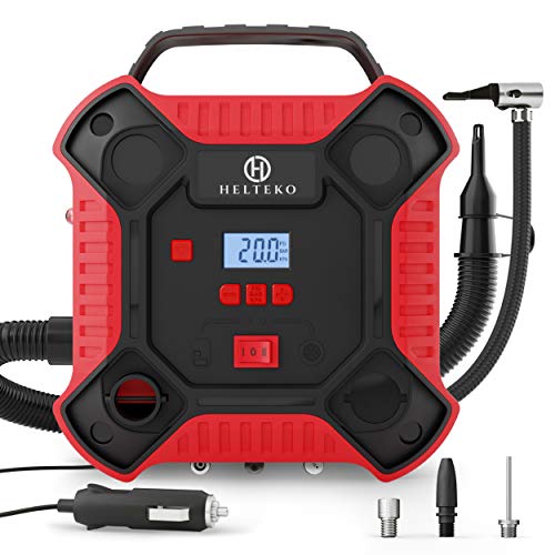 Helteko Air Compressor Tire Inflator DC 12V Tire Pump for Car Tires