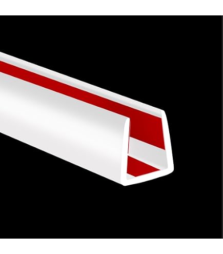 16.4 Ft Self-Adhesive Edge Protector – U-Channel TPE Edge Guard For Cabinet Repair, Furniture, Shelves – Flexible, Durable, Multiple Sizes & Colors (Red, 5mm)