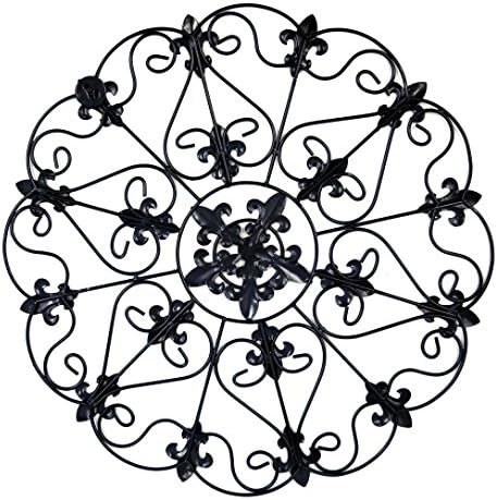 Wall Decor Metal, 16-Inch, Black