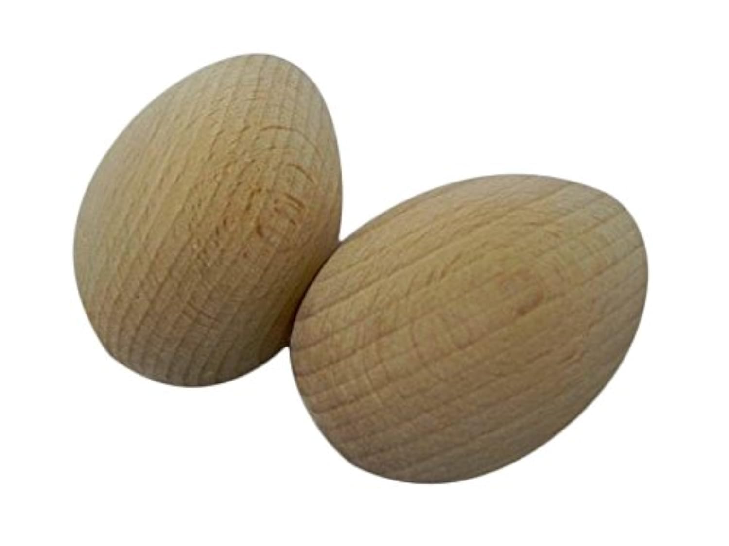 Wooden Eggs solid decoupage plain clean craft decorate beech wood 46x30mm - The size of the Quail Egg or Small Chicken (20)