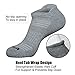 LITERRA Mens Ankle Socks 6 Pack Low Cut Athletic Running Cushioned Tab Socks