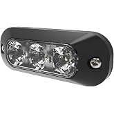 Ecco Warning Light,5" L,1-1/2" W ED3703A - 1 Each | 3.7 Inch Surface Mount High-Intensity Waterproof Warning Light for Truck Off Road Car Commercial Vehicles