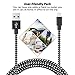 Besiva Phone Cable 5Pack 3FT 3FT 6FT 6FT 10FT Nylon Braided USB Charging & Syncing Cord Compatible with iPhone Xs MAX XR X 8 8 Plus 7 7 Plus 6s 6s Plus 6 6 Plus iPad iPod Nano (Navy Blue)