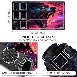 EDGFRTOIO Playmat with Zones for MTG Card Game