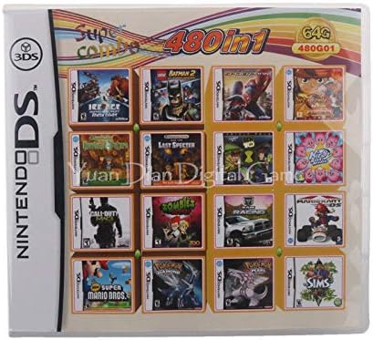480 Games in 1 NDS Game Pack Card Super Combo Cartridge for NDS DS 2DS New 3DS XL