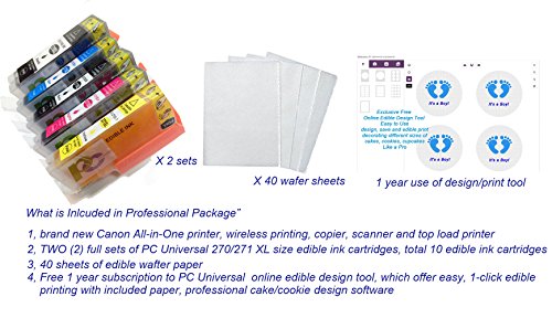 pc universal edible printer bundle