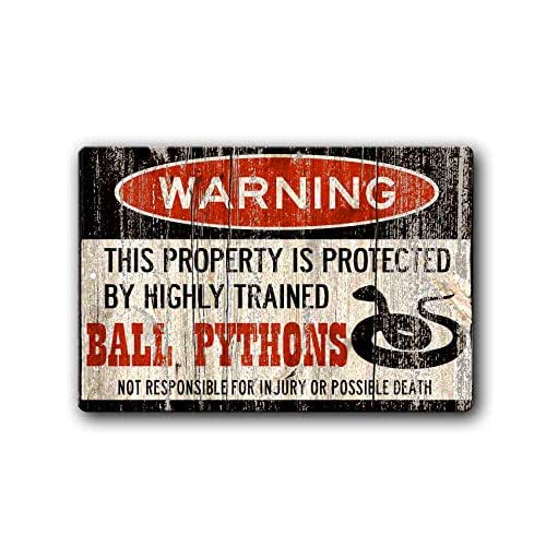 Ball Pythons Warning Sign, Ball Python Gift, Ball Python