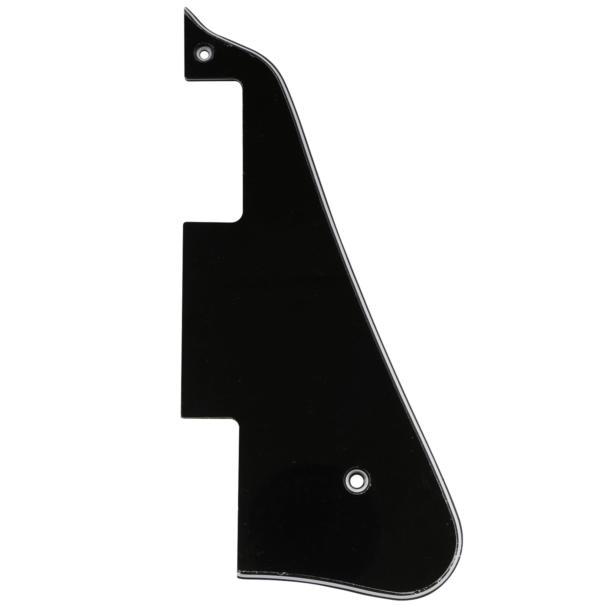 Musiclily LP Guitar Pickguard for China Made Epiphone Les Paul Standard Modern Style Electric Guitar, 3Ply Black — image 1