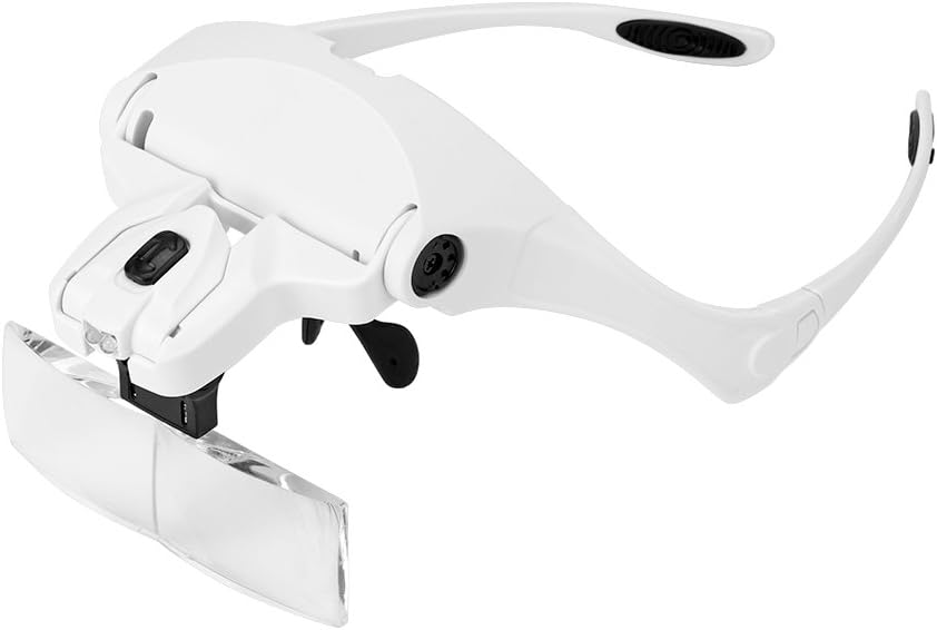 visiere con lente d'ingrandimento