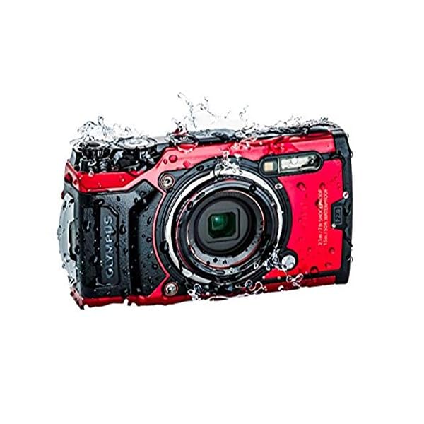 Olympus Tough TG-6 Actionkamera, 12 Megapixel Sensor, digitale Bildstabilisierung, 4x-Weitwinkel-Zoom, 4k-Video, 120fps, Wi-Fi, rot – Bild 8