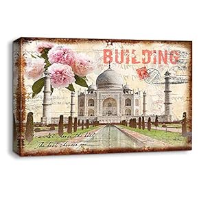 Canvas Wall Art for Living Room,Bedroom Home Artwork Rustic Paintings for Vintage Cafe Bar Pub - 12x18 inches