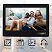 Polarpra Electronic Picture Frames,7 Inch Digital Picture Frame Slideshow HD LCD Screen,720P/1080P Video Photo Display,Music,Auto Rotate,Calendar,Alarm&Clock,SD Card&USB Port with Remote Control-Blackthumb 1
