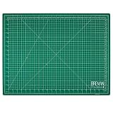 Breman Precision Self Healing Cutting Mat I Sewing Craft Quilting Fabric Rotary Cutting Mat I Perfect for Crafters Hobbyists and Artists I 2 Sided 5 Ply PVC Craft Mat with Grid Lines I A2 18x24 inches