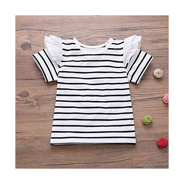 YOUNGER STAR Toddler Girls Outfits 3pcs Baby Romper Clothes Set Girl Floral Jumpsuit+Strap Skirt Outfits - Image 3