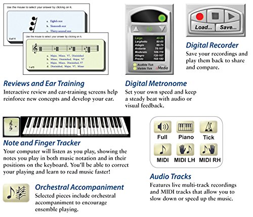 eMedia Play Pack Deluxe with 450 Interactive Keyboard Lessons-Learn Piano at Home (EK07105) - Thumbnail 6