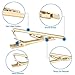 selizo 4Pcs Tie Clip Neck Tie Bar Pins for Men (Silver, Gold, Black, Blue) … (Tie Clips)