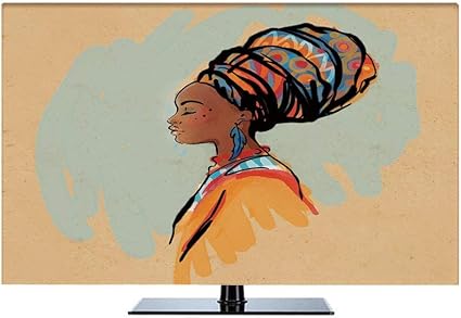 Amazon Com African Woman 50 Inch Indoor Tv Cover Watercolor
