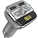 FM Transmitter, QPAU Wireless Bluetooth Transmitter Car Kit Hand-free Radio Receiver W Dual USB Ports Support USB Flash Driver and Micro SD Card