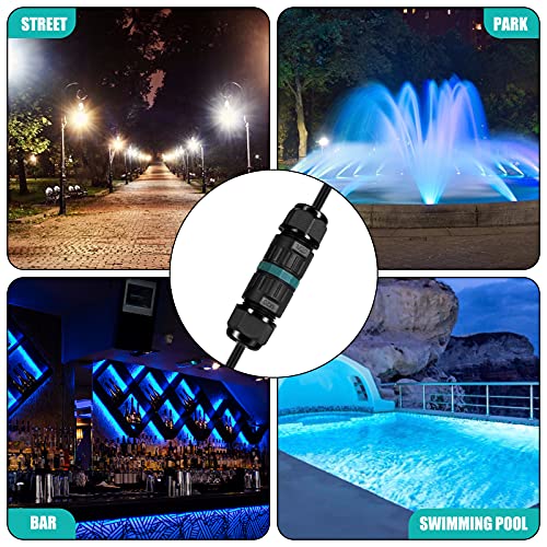 Kabelverbinder Wasserdicht IP68 - Kabelverbinder Wasserdicht 3-polig Erdkabel Verbindungsmuffe für Ø5-12 mm… – Bild 7