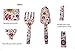Megawodar Floral Print Garden Tools Set for Women Trowel and Fork