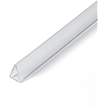 Outwater 3/8 In. D X 3/4 In. W X 48 In. L Clear PVC Plastic U-Channel...